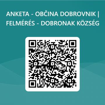 Koda QR za ANKETA - OBČINA DOBROVNIK _ FELMÉRÉS - DOBRONAK KÖZSÉG